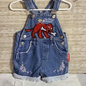 Girls 12M overall shorts Vintage